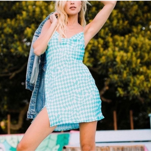 Blue Geo Resa Dress - Picture 2 of 4